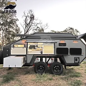 Aluminum Caravan Trailer Lightweight Offroad Trailer Camper 4x4 Camper Pod Rv Vehicles For Sale