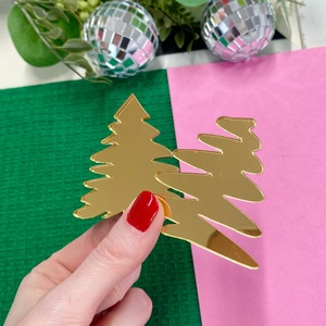 Decoraciones acrílicas para pasteles de árbol de Navidad con temática de miel y dulzura para decoración de fiestas navideñas 744206610 D-153 D-154 D-155 - Product Image 2