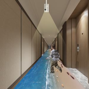 Defilabs ระบบฉายภาพ3D แบบอินเทอร์แอคทีฟโปรเจ็คเตอร์ติดผนังภาคพื้นดิน5500ลูเมนแบบโต้ตอบ80เกมด้วยแอปโทรศัพท์ - Product Image 3