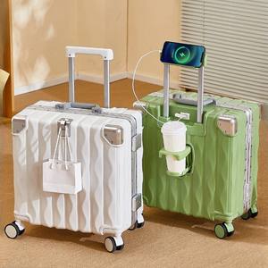 Valise de voyage à roulettes personnalisée de qualité supérieure de 18/20 pouces avec porte-téléphone, porte-bouteille, design avec crochet - Product Image 4