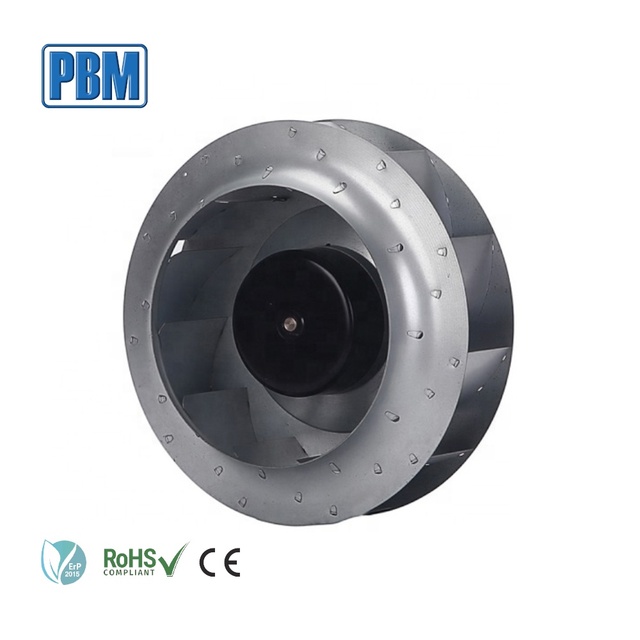 PBM PB3N250B2EH 230V EC Industrial Centrifugal Ventilation Fan 250mm Stainless Steel Blade 1030PA High Pressure 50000 Hours Long