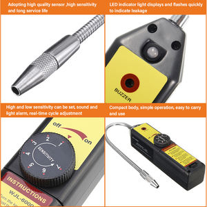 WJL-6000 フロン冷媒漏れ検知器 - HVAC、エアコン、自動車修理用ハロゲン漏れ検知器 - Product Image 4