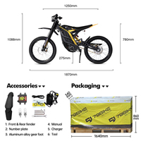 Moto électrique 79BIKE Falcon Pro 10KW Peak, vitesse maximale de 85 km/h, tout-terrain, moto de cross