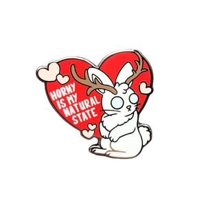 Personalizzato bella Guinea un uomo dopo la mezzanotte ha agganciato la gallina su di te No Bunny butta la mia principale stampa UV spille smaltate - Product Image 1