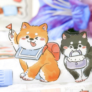 Pegatinas Decorativas de Dibujos Animados <span class=keywords><strong>para</strong></span> Niños, 4 Hojas por Paquete, <span class=keywords><strong>Película</strong></span> Recortable con Diseño Familiar de Perros Adorables - Product Image 3