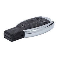 Boîtier de clé intelligente pour Mercedes Benz W203 W204 W205 W211 W212 W221 Classes A B C E G W S – Coque de remplacement pour télécommande de voiture