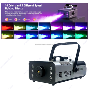 <span class=keywords><strong>Machine</strong></span> à fumée LED 1000W/1500W super économique avec télécommande pour discothèque, mariage, fête, scène, RGB 900W-1800W 110-220V - Product Image 6