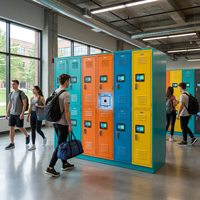 Casier intelligent 2D A90 avec module lecteur de code QR 2D intégré pour les systèmes de stockage des gymnases et des écoles
