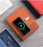 Carnet multifonction en cuir rigide avec batterie externe, clé USB et chargement sans fil, 100 feuilles, édition personnalisée pour entreprises, cadeau