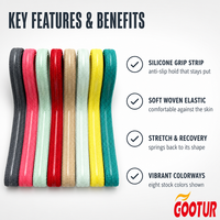 Bande élastique haute extensibilité OEM 10 mm pour bretelles de soutien-gorge de sport avec grip antidérapant, multicolores, en polyester et élasthanne