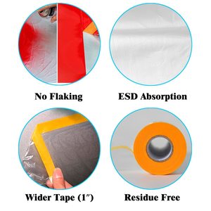 <span class=keywords><strong>Film</strong></span> de masquage pré-adhésif en plastique pour portes et sols - <span class=keywords><strong>Film</strong></span> protecteur pour la peinture des SUV et des camions - Product Image 4