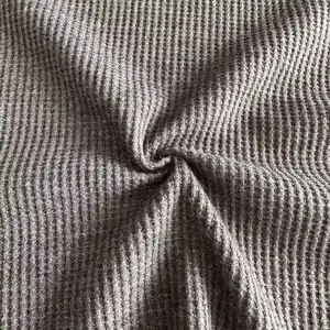 weich bequem 65% Polyester 35% Baumwolle gestrickt Jersey-Band dunkelgrau Melanchen-TC-Wafel-Band für T-Shirt und Hoodie