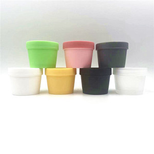 Bocaux à crème glacée, récipient de beurre corporel, en plastique PP, pour coller sur le visage, pot en <span class=keywords><strong>argile</strong></span> à la crème, de 50g, 100g et 200g, possibilité d'étiquette personnelle - Product Image 2