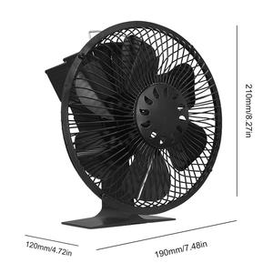 Ventilatore per Stufa a Legna a Fiamma Reale, Moderno in Lega di Alluminio, Non Elettrico, Accessorio per Caminetto, Silenzioso, Installazione Autoportante, AC - Product Image 1