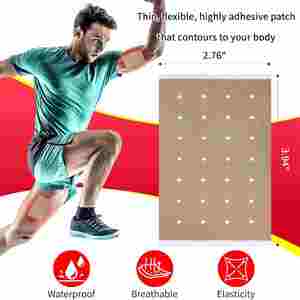 고추냉이 핫 통증 완화 패치 - 타이거밤 디자인 운동선수용 근육 지원 - Product Image 3