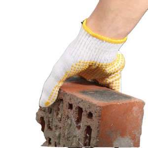 Guanti da <span class=keywords><strong>Lavoro</strong></span> in Cotone a Prezzo all'Ingrosso, Guanti Industriali/da Costruzione e da Giardinaggio con Puntini, Guanti da <span class=keywords><strong>Lavoro</strong></span> in Cotone Lavorato a Maglia - Product Image 5