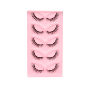 YEGZ-YJ-LN85 8mm capelli sintetici arricciati eco-friendly Vegan in fibra chimica domestica striscia naturale ciglia ciglia - Product Image 5