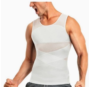 Corsetto Modellante Senza Cuciture Traspirante per <span class=keywords><strong>Uomo</strong></span>, Guaina <span class=keywords><strong>Contenitiva</strong></span> per la Vita, Shapewear in Maglia, Fascia Dimagrante per la Pancia, Gilet Modellante - Product Image 1