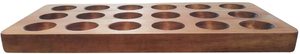 Custom Portable 18 Grids Rustic Wooden Holder Tray <b>for</b> <b>Kitchen</b> Food <b>Storage</b> in Living Room Countertop Space - Product Image 2