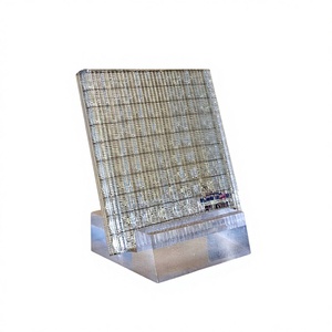 Clear Modern Laminated Glass with <b>Gold</b> Accents Luxury Home Industrial Hotel Greenhouse <b>Curtain</b> Wall Dining Applications - Product Image 1