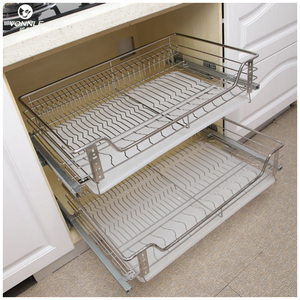 Organizador de <span class=keywords><strong>Cocina</strong></span> Moderno y Económico de Acero Inoxidable, Cesta Extraíble <span class=keywords><strong>para</strong></span> Instalación en Gabinetes - Product Image 5
