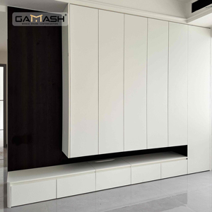 Mueble de <span class=keywords><strong>TV</strong></span> Personalizado de Lujo Moderno en Roble Macizo Elegante Solución de Almacenamiento en Vidrio para Oficina en Casa Hotel Muebles de Sala Simples para Dormitorio - Product Image 2