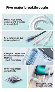 Câble de charge rapide USB-C vers USB-C 65W – Nouveauté pour iPhone 17, 16, Samsung, Huawei, Xiaomi, Redmi - Product Image 5