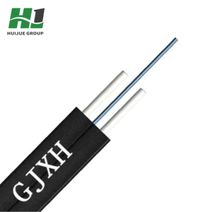 Câble de branchement FTTH autoportant HJ <span class=keywords><strong>2</strong></span> fibres, avec fil d'acier, multimode/monomode, protection IP67, certifié CE pour installation aérienne - Product Image 2