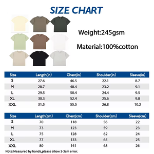 T-shirts en coton tricoté 100 %, design personnalisé, 245 g/m², style décontracté à manches courtes, impression numérique – Vente chaude - Product Image 3