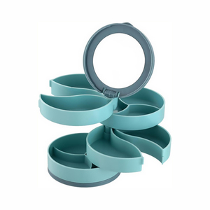 Nouvelle boîte d'emballage de bijoux en plastique écologique rotative à quatre couches - Product Image 1