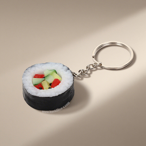 Llaveros Realistas de Sushi para Fiestas Infantiles, Rellenos de Bolsas de Regalo, Obsequios para Eventos, Artesanías de Comida Japonesa - Product Image 1