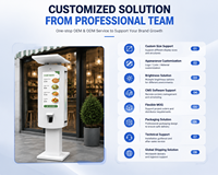 Kiosque de commande extérieur personnalisé avec écran tactile 32 pouces, luminosité 2500 cd, affichage LCD étanche, solution de commande numérique pour ascenseur