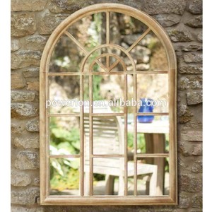 Papier peint noir sur cadre, grand miroir en fer - Product Image 2