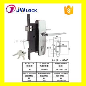 Mortasa leva maniglia della <span class=keywords><strong>porta</strong></span> sulla piastra di alta qualità per uso domestico francese a prezzi accessibili 8945 in alluminio bullone serratura per serrature in legno - Product Image 4