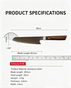 Couteau de cuisine Kiritsuke haute performance pour chefs professionnels, hôtels, restaurants et usage Horeca - Product Image 4