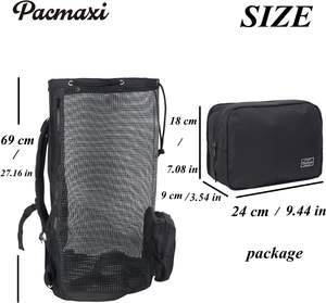 Muestra Gratuita de Equipo para Actividades de Playa y Deportes Acuáticos para Natación, Buceo, Snorkel, Bolsas de Gimnasio para Equipo de Buceo para Viajes, Equipo Deportivo - Product Image 5