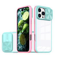 Funda trasera transparente para Samsung A03S A05S funda A54 A13 Cámara deslizante protección teléfono funda accesorios SAM A16 A15 A55 A53