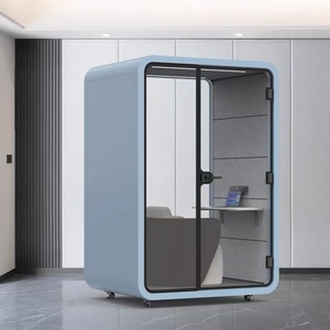 Cosse de bureau moderne de luxe Cabine de <span class=keywords><strong>travail</strong></span> insonorisée préfabriquée Cosse de <span class=keywords><strong>travail</strong></span> de <span class=keywords><strong>recherche</strong></span> insonorisée en aluminium pour 4 personnes - Product Image 4