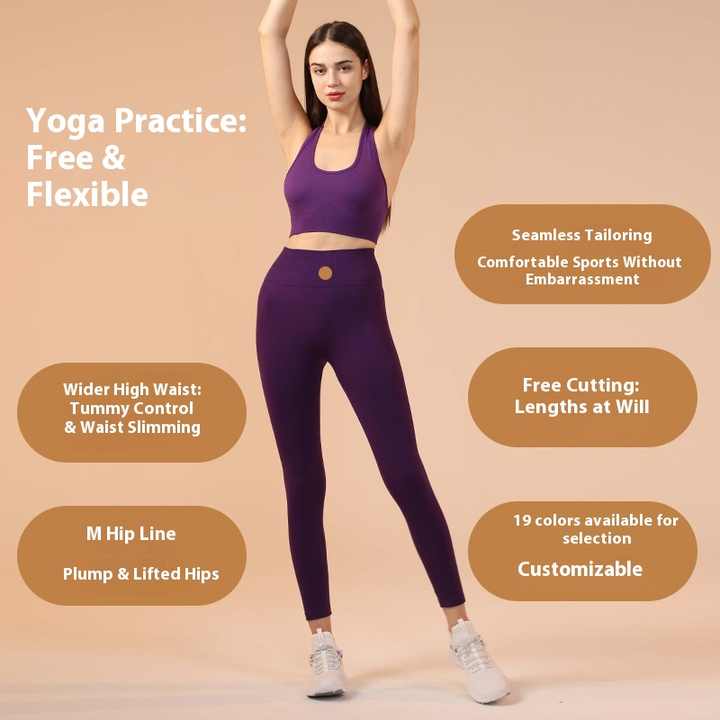 High Waist Yoga Fitness Exercise Sports Quick-Drying Tights