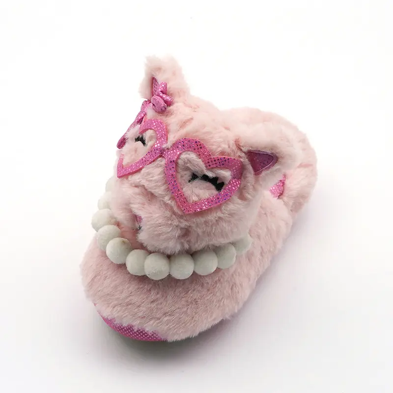 Custom Plush Home Warm Shoes Winter Cartoon Kitten Indoor Home Pet Cotton Slippers Casual Shoes For Men New Styles