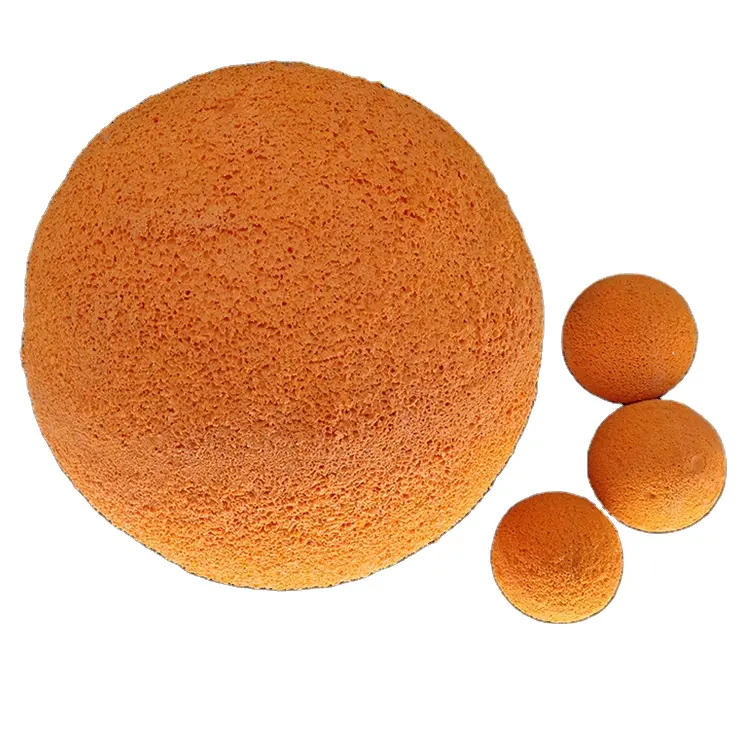 Professional Dealer of Top Quality 13 to 170mm Condenser Tube Sewer pipe Cleaning Rubber Sponge Ball