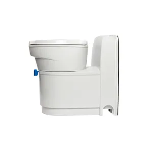 Toilet tenang dengan Port atas pembersih dapat diputar desain 90 tepi potong dari produsen rumah RV & Prefab terkemuka di Tiongkok