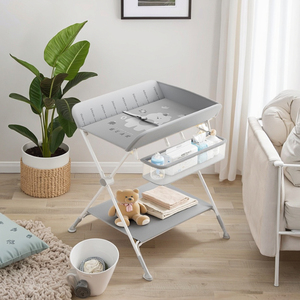 OEM tùy chỉnh màu vải bé thay đổi bảng với có thể gập lại khung kim loại bề mặt không thấm nước tã pad cho không gian nhỏ Vườn Ươm - Product Image 4