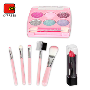 DIY Juguetes Little Princess Cute pink Mermaid Eye Shadow Nail Polish Beauty Cosmetic Set Pretend Play House Toys for Girls - Product Image 2
