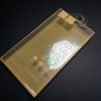 Boite de téléphone portable en PVC transparent avec logo personnalisé, boîtes d'emballage avec feuille d'estampillage, boîte transparente en animaux de compagnie, pièces