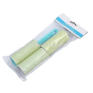 Factory Wholesale Portable Household Long Clothing Stick Duster Pet Hair Cleaning Sticky Lint Remover Tape Roller