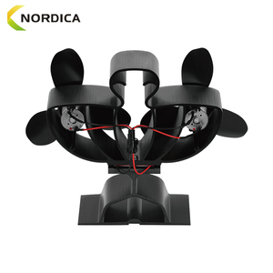 Ventilateur de poêle écologique moderne <span class=keywords><strong>Cheminée</strong></span> portable en aluminium Poêle à bois alimenté par la chaleur - Product Image 4