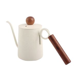600ml/20oz Capacity, <b>Wood</b> Handle, <b>Stove</b> Top Gooseneck Pour Over Coffee <b>Kettle</b> - Product Image 4