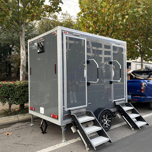 Usine chinoise, vente en gros : WC extérieur 2 ou 3 postes, toilettes portables à louer, remorque de <span class=keywords><strong>douche</strong></span> mobile - Product Image 1