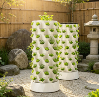 Nouveau système de culture hydroponique vertical en tour aéroponique rotative pour serres agricoles